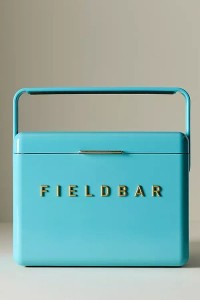 Anthropologie Fieldbar Mini Bar Cooler In Blue