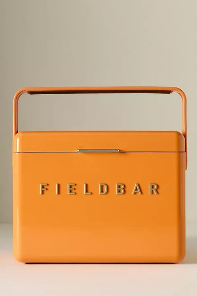 Anthropologie Fieldbar Mini Bar Cooler In Orange