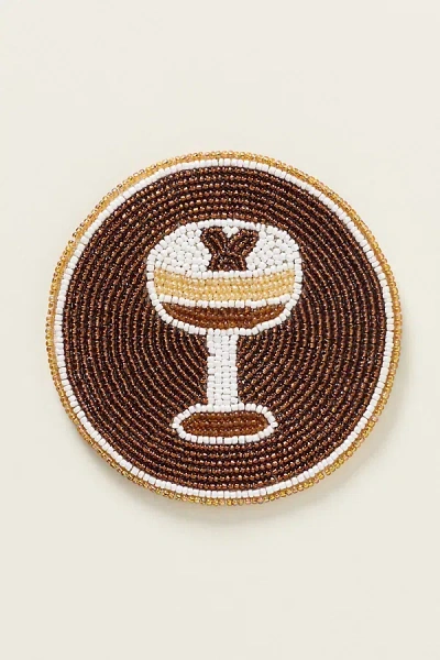 Anthropologie Fiona Coasters: Cocktail Edition In Brown