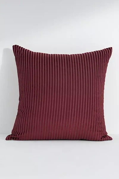 Anthropologie Fiora Ribbed Velvet Pillow