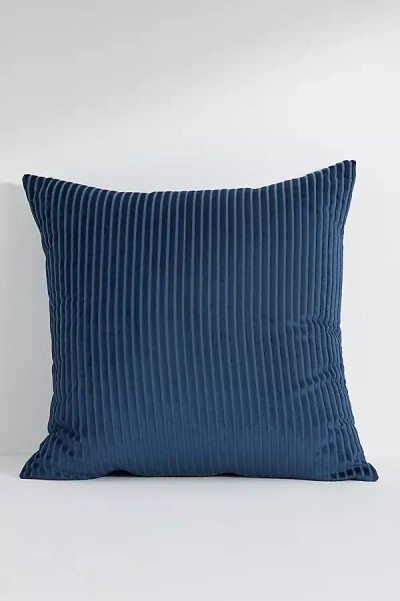 Anthropologie Fiora Ribbed Velvet Pillow