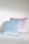 Anthropologie Fiora Ribbed Velvet Pillow In Blue