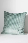 Anthropologie Fiora Textured Stripe Cushion In Green