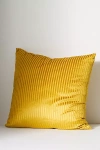 Anthropologie Fiora Textured Stripe Cushion In Yellow