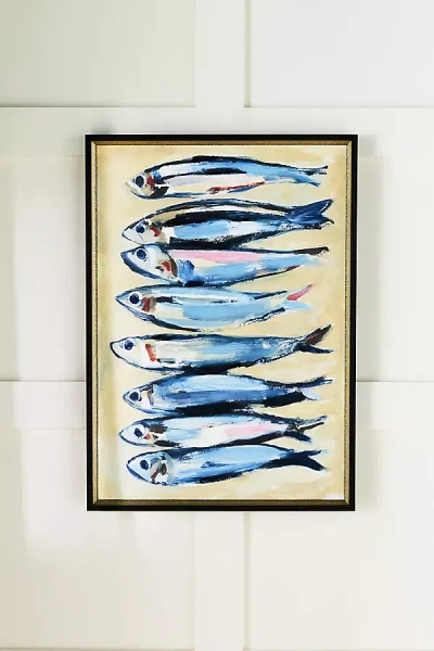 Anthropologie Fish To Fry Wall Art In Black