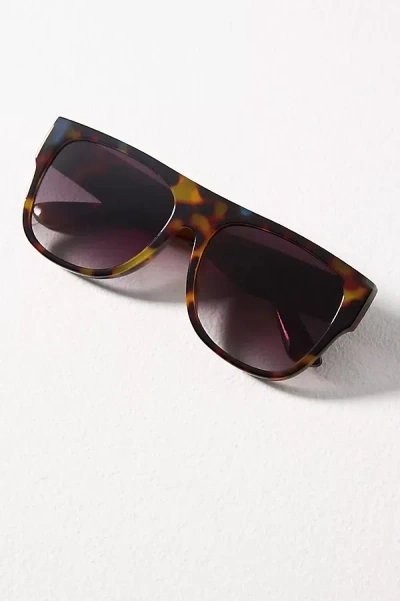 Anthropologie Flat Top Tort Sunglasses In Neutral