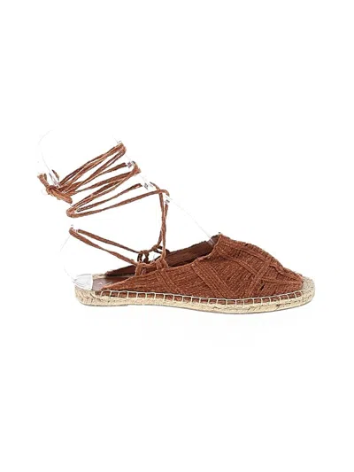 Pre-owned Anthropologie Flats In Brown