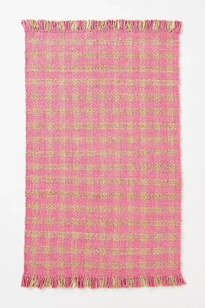 Anthropologie Flatwoven Atlas Jute Rug In Pink