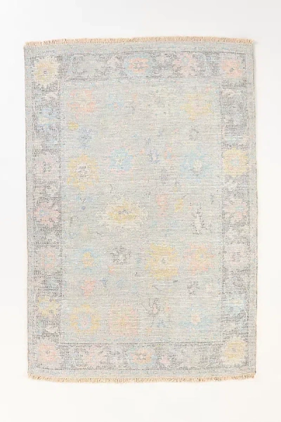 Anthropologie Flatwoven Caldwell Rug In Gray