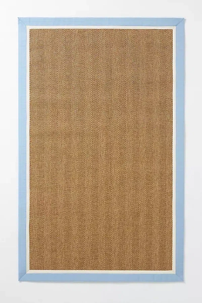 Anthropologie Flatwoven Double Border Performance Rug In Neutral