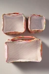 Anthropologie Floral Mesh Packing Cubes, Set Of 3