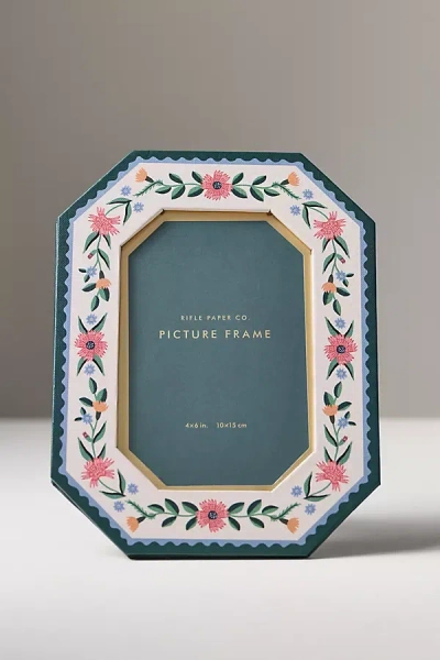 Anthropologie Floral Paper Picture Frame In Multi