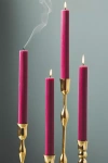 Anthropologie Fluted Taper Candles, Set Of 4 In Purple