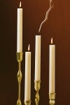 Anthropologie Fluted Taper Candles, Set Of 4 In White