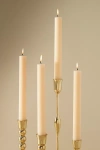 Anthropologie Fluted Taper Candles, Set Of 4 In White