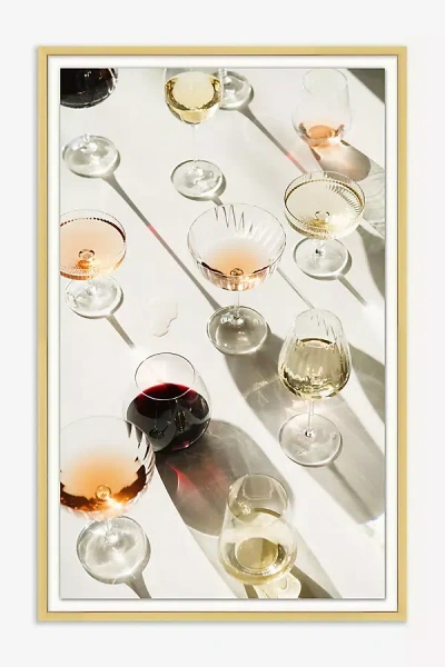 Anthropologie Flutes & Fizz Wall Art In Neutral