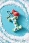 Anthropologie Forest Friends Monogram Wool Felt Ornament In Multi