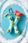 Anthropologie Forest Friends Monogram Wool Felt Ornament In Multi
