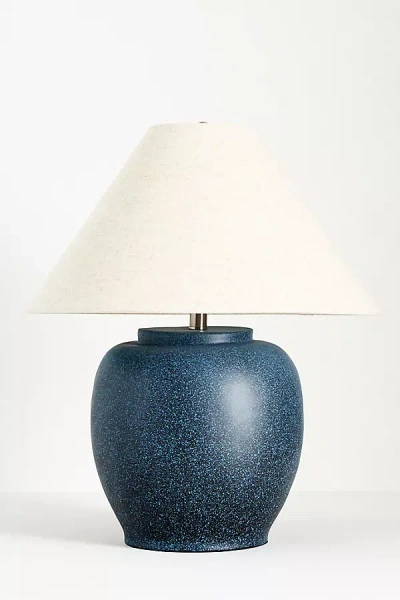 Anthropologie Forest Table Lamp In Blue