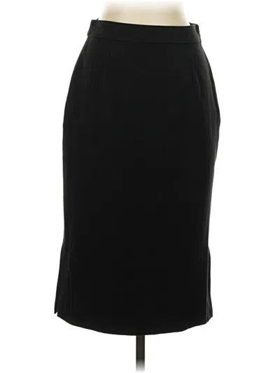Pre-owned Anthropologie Formal Skirt In Black