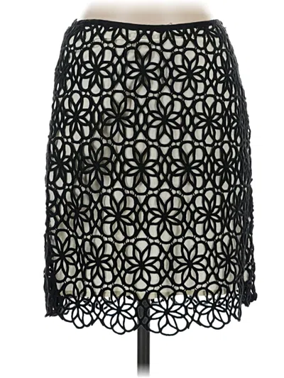 Pre-owned Anthropologie Formal Skirt In Black