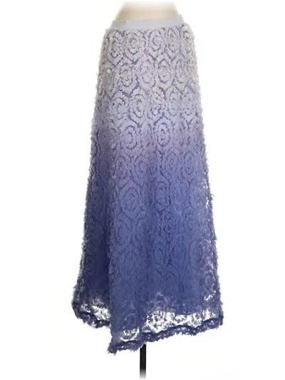 Pre-owned Anthropologie Formal Skirt In Blue