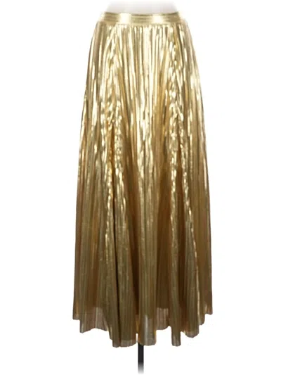 Pre-owned Anthropologie Formal Skirt In Gold