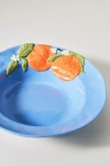 Anthropologie Foster Citrus Stoneware Pasta Bowl In Blue