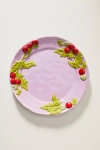 Anthropologie Foster Stoneware Dessert Plate In Purple