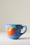 Anthropologie Foster Stoneware Mug In Blue