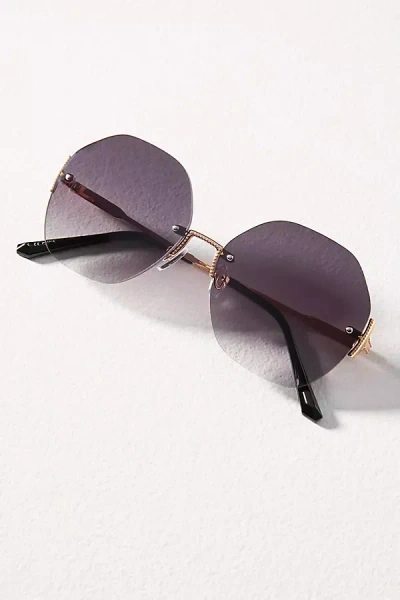 Anthropologie Frameless Wire Sunglasses In Neutral