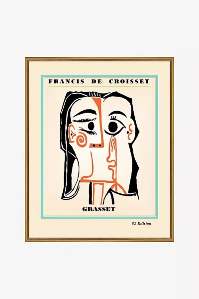 Anthropologie Francis De Croisset Vintage French Poster Wall Art In Multi