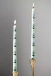 Anthropologie Franny Handpainted Taper Candles, Set Of 2 In Multi
