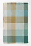 Anthropologie Fringed Indoor/outdoor Rug In Blue