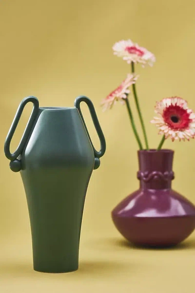 Anthropologie Freda Vase In Green