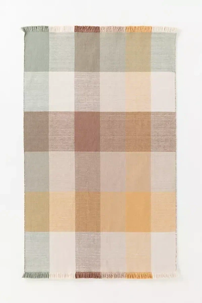 Anthropologie Fringed Indoor/outdoor Rug In Multi