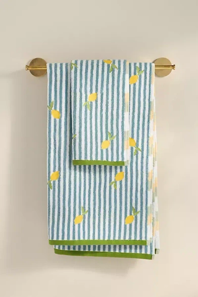 Anthropologie Fruit Icon Cotton Towel Collection In Blue