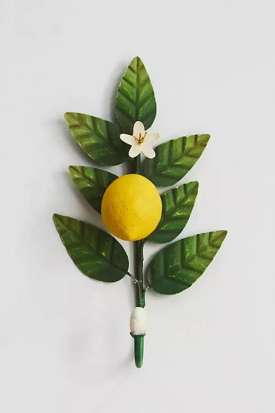 Anthropologie Fruit Metal Hook In Green