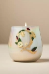 Anthropologie Fruity Monogram Floral Night Gardenia Glass Candle In Neutral