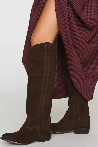 Anthropologie Frye X  Billy Softly Tall Boots In Brown