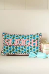 Anthropologie Furbish Studio Holiday Petite Needlepoint Pillow In Green