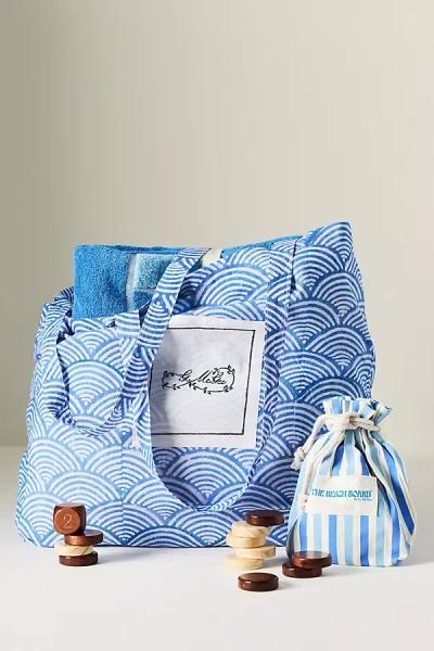 Anthropologie G. Mcgee Beach Game Towel In Blue