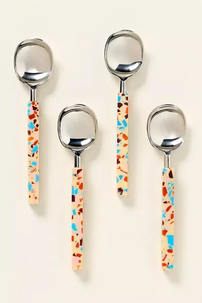 Anthropologie Gaetano Teaspoons, Set Of 4 In Multi
