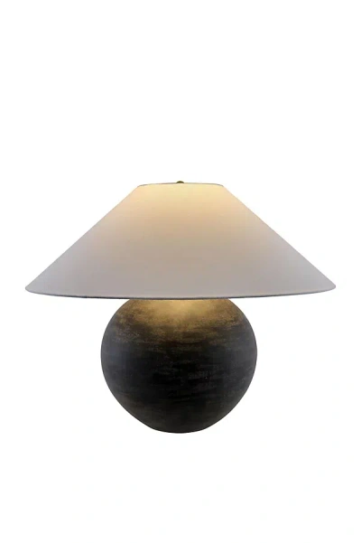 Anthropologie Galey Alix Saint Martin Ceramic Table Lamp In Green