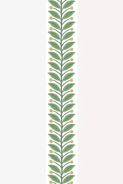 Anthropologie Garden Wallpaper Trim In White