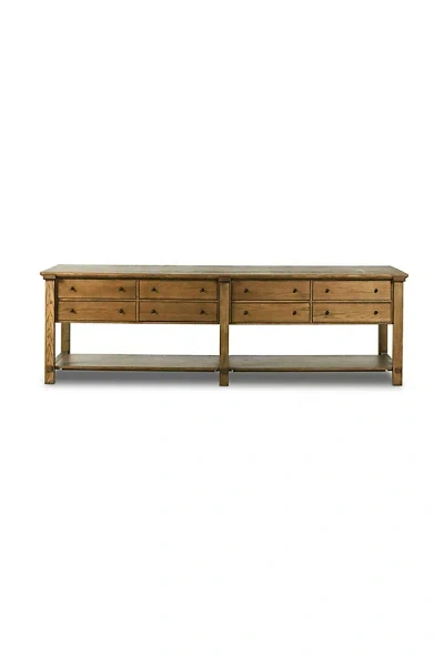 Anthropologie Gardendale Oak 60" Kitchen Island In Brown