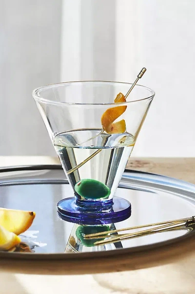 Anthropologie Garnish Stemless Martini Glass In Multi