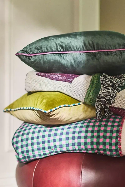 Anthropologie Gauze Cotton Sherpa Floral Printed Throw Blanket In Multi