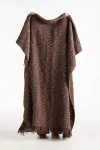 Anthropologie Gauze Fringe Woven Throw Blanket