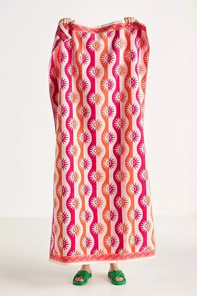 Anthropologie Gela Cotton Jacquard Beach Towel In Multi